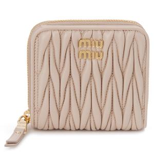 miu MIU ミュウミュウ 三つ折り財布 レディース ピンク 5MH040