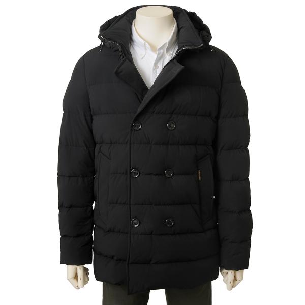 ムーレー MOORER ダウンジャケット メンズ ブラック MOUGI100188 BK FLORI...