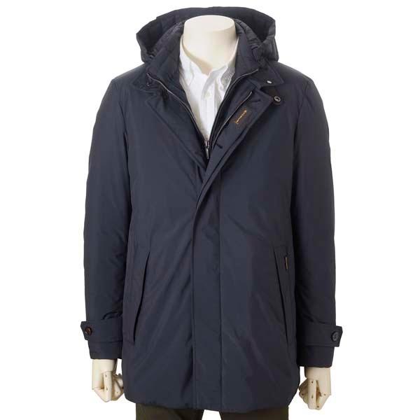 ムーレー MOORER ダウンジャケット メンズ ブルー ネイビー RAFFAELLO STP ダウ...