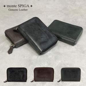 monte SPIGA モンテスピガ ブライドルレザー コンパクト財布 コインケース メンズ MOSBHSD004｜s-select