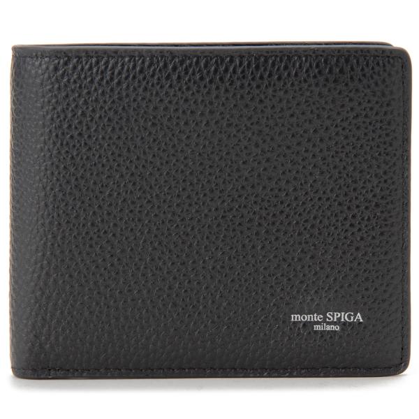 只今決算セール 訳あり 小キズ 牛革 二つ折り財布 メンズ 本革 レザーウォレット monte SP...