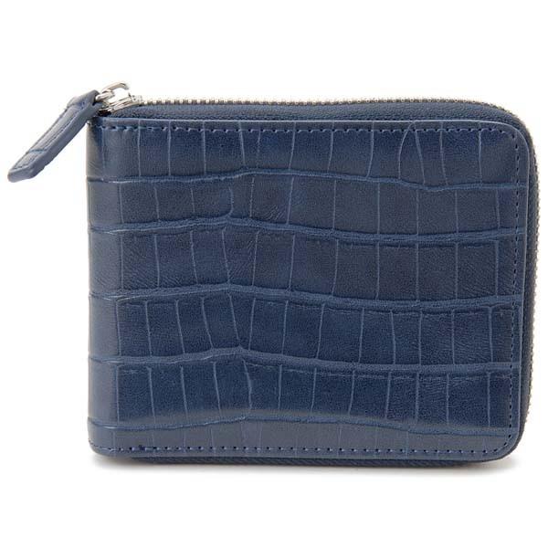 只今決算セール モンテスピガ monte SPIGA 二つ折り財布 ブルー メンズ MOSQS553...