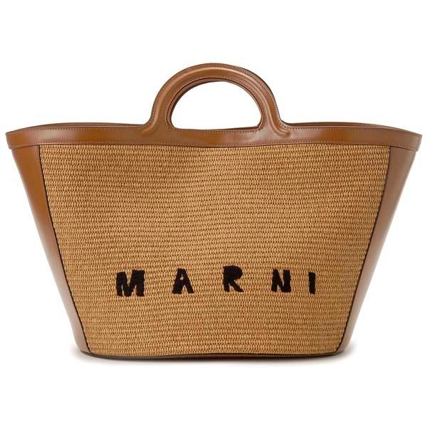 MARNI マルニ トートバッグ レディース BMMP0069Q0 00M50 ラージ ラフィア か...