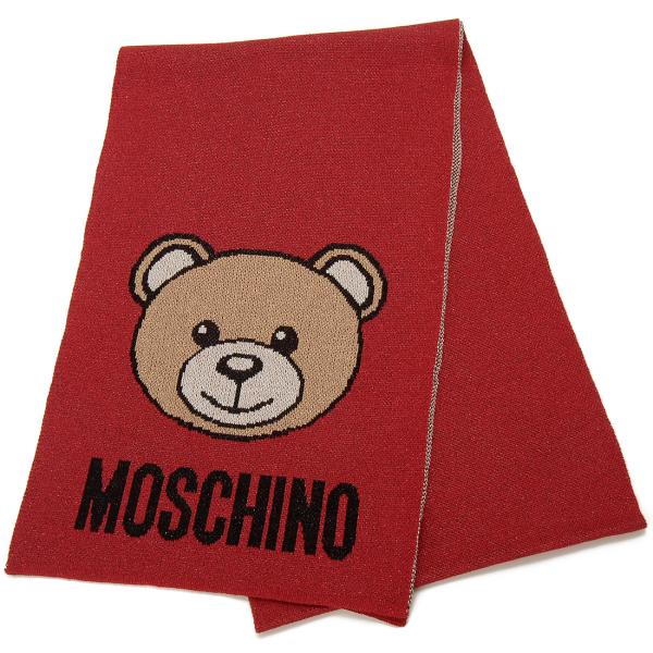 Moschino モスキーノ マフラー スカーフ レディース レッド 30666M2345 007