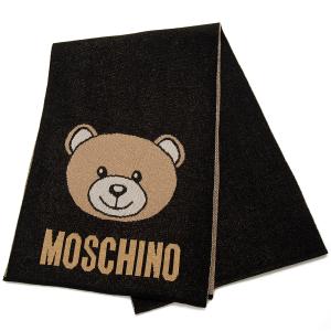 Moschino モスキーノ マフラー ブラック 30745M2804 016 MOSCHINO Moschino モスキーノ マフラー スカーフ レディース
