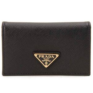 PRADA　プラダ　ケース　サフィアーノ　黒　ブラック　レザー PRADA（プラダ） サフィアーノレザー キーケース レディース メンズ 6
