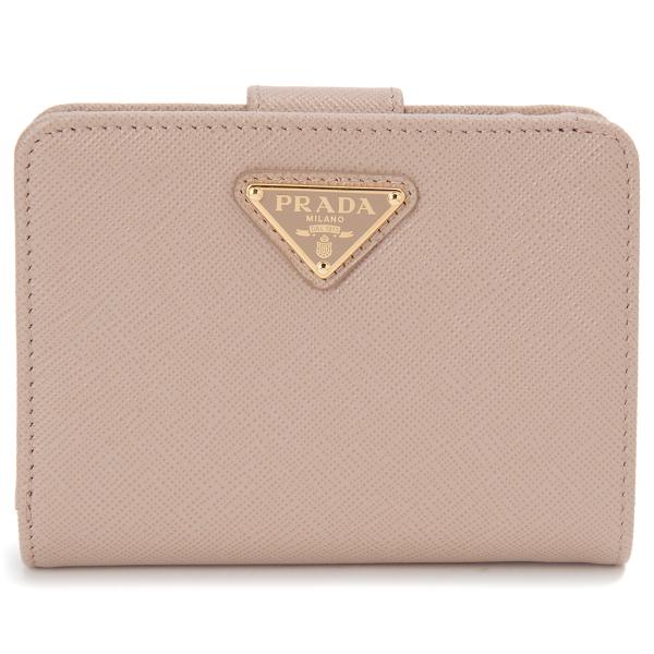 GW タイムセール プラダ PRADA 二つ折り財布 レディース チプリア ピンクベージュ 1ML0...