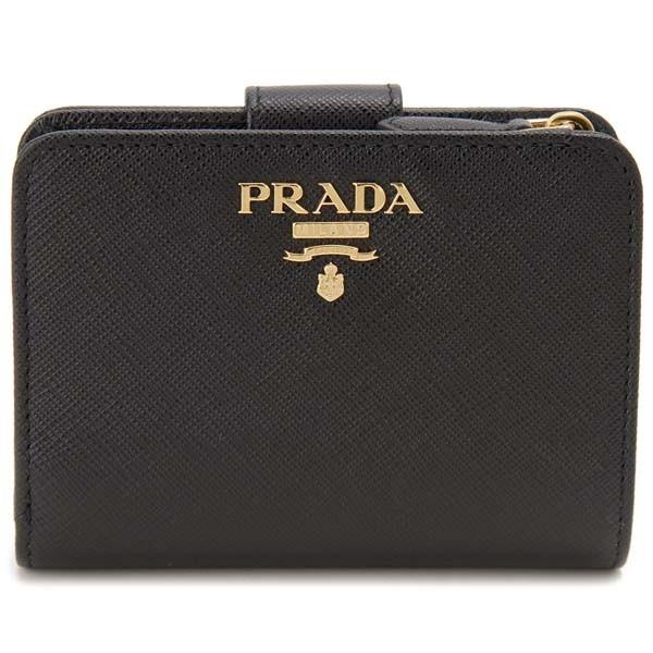 プラダ PRADA 二つ折り財布 レディース 1ML018 QWA F0002 サフィアーノ NER...