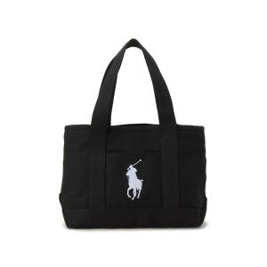 ポロ ラルフローレン Polo Ralph Lauren トートバッグ 959011A キャンバス トート MD ミディアム ブラック｜s-select