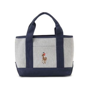 ポロ ラルフローレン POLO RALPH LAUREN トートバッグ 959087A ポニー グレージャージ｜s-select