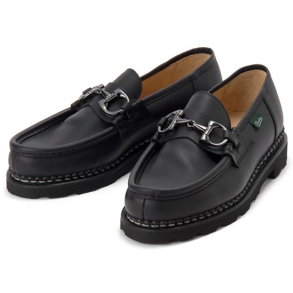 Paraboot パラブーツ レザーシューズ ローファー 革靴 メンズ ブラック 2027-15 R...