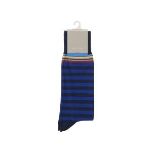 ポールスミス ソックス メンズ コットン 靴下 紳士 男性用 Paul Smith Men's Socks ANXA-380A-F602-N ネイビー ブランド｜s-select