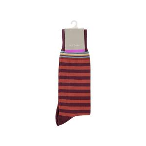 ポールスミス ソックス メンズ コットン 靴下 紳士 男性用 Paul Smith Men's Socks ANXA-380A-F602-R レッド ブランド｜s-select