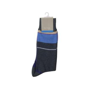 ポールスミス ソックス メンズ コットン 靴下 紳士 男性用 Paul Smith Men's Socks ANXA-800E-F981-N ネイビー ブランド｜s-select