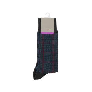 ポールスミス ソックス メンズ コットン 靴下 紳士 男性用 Paul Smith Men's Socks ANXA-800E-F999-H ダークグリーン ブランド｜s-select