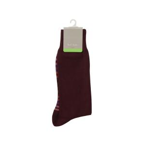 ポールスミス ソックス メンズ コットン 靴下 紳士 男性用 Paul Smith Men's Socks ANXA-800E-K125-D ボルドー ブランド｜s-select