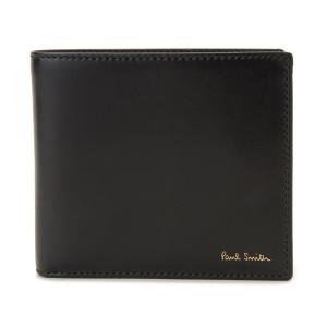 ポールスミス 二つ折り財布 Paul Smith APXA 4833 W763 B ブラック｜s-select