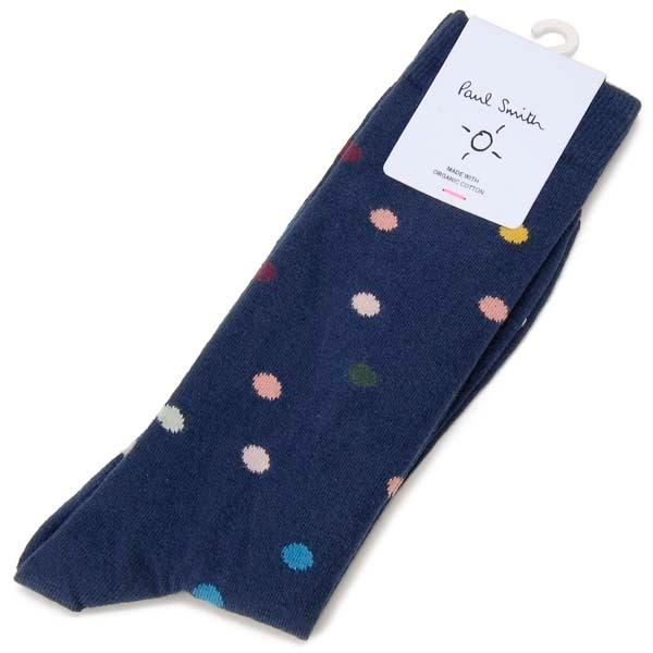 Paul Smith ポールスミス 靴下 ソックス メンズ ネイビー ドット 水玉 M1A194B ...