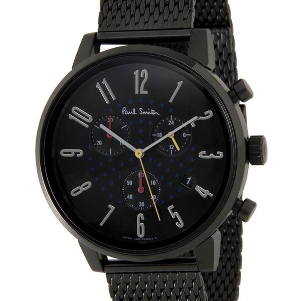 Paul Smith ポールスミス 時計 腕時計 メンズ BR4 047 51 クロノグラフ ブラッ...