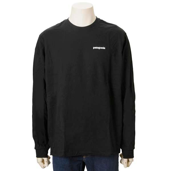 Patagonia パタゴニア ロンT メンズ ブラック 38518 BLK ロゴ 長袖Tシャツ