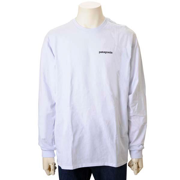 Patagonia パタゴニア ロンT メンズ ホワイト 38518 WHI ロゴ 長袖Tシャツ