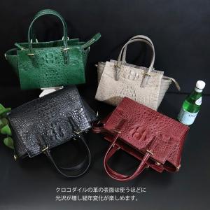 ホーンバッククロコダイル ショルダーバッグ レ...の詳細画像3
