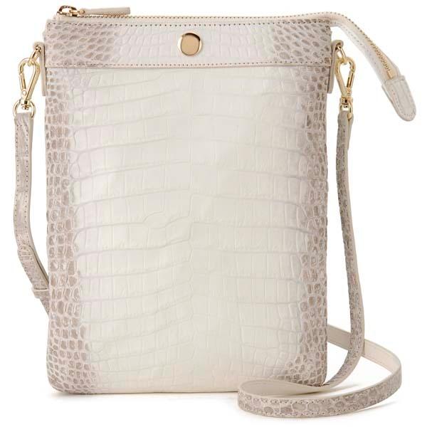 バレンタインセール ヒマラヤ クロコダイル ポシェット ショルダーバッグ レディース ワニ革 高級皮...