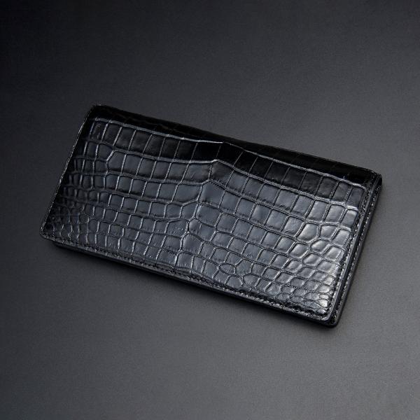 バレンタインセール クロコダイル無双 長財布 贅沢一枚センターベース仕立て ワニ革 RODANIA ...