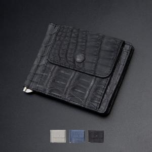 美品 SENNYU 新進工房 二つ折り財布 ヒマラヤクロコ クロコダイル 本革