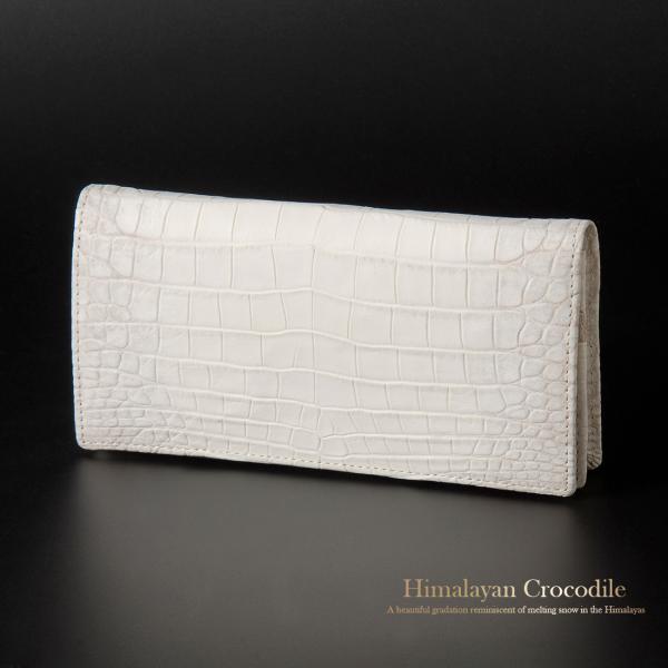 バレンタインセール ヒマラヤ クロコダイル 長財布 高級一枚革仕立て RODANIA ロダニア 開運...