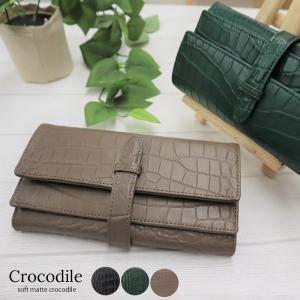 クロコダイル 長財布 ワニ革 本革 財布 公式 RODANIA ロダニア