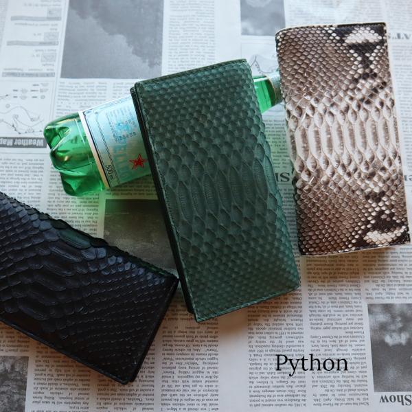 バレンタインセール ダイヤモンドパイソン 長財布 メンズ ヘビ 一枚革贅沢仕立て 本革 開運 金運 ...