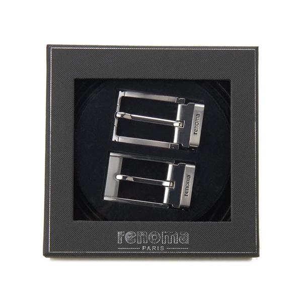 レノマ renoma ベルト メンズ ギフトセット 牛革 2バックル リバーシブル ベルトセット 0...