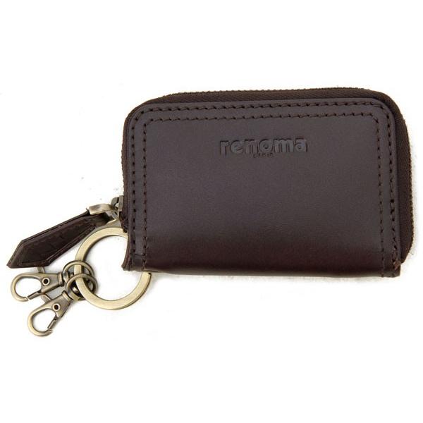 訳あり　箱ダメージ 汚れキズありレノマ renoma キーケース 9004 002 メンズ 牛革 レ...