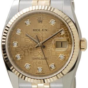 ロレックス ROLEX 116233 G-GDC デイトジャスト ゴールド ダイヤモンド10P メンズ 腕時計 新品 当店5年保証｜s-select