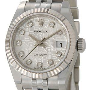 ロレックス ROLEX 179174 G-SVC デイトジャスト ホワイトゴールド ダイヤモンド10P レディース 腕時計 新品 当店5年保証｜s-select