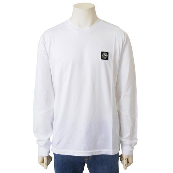 STONE ISLAND ストーンアイランド  長袖Tシャツ ロンT メンズ ホワイト 210022...