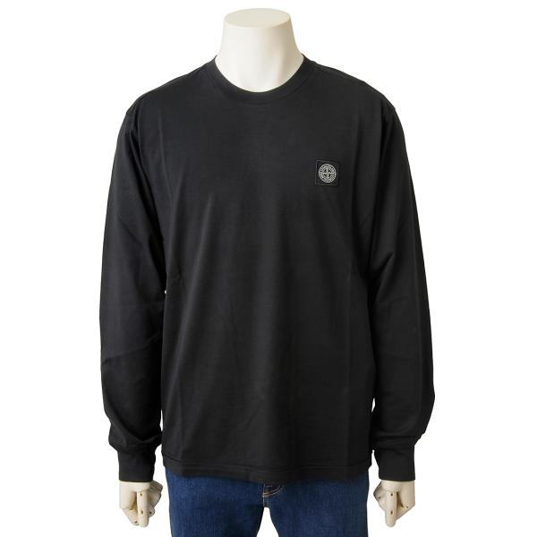 STONE ISLAND ストーンアイランド  長袖Tシャツ ロンT メンズ ブラック 210022...