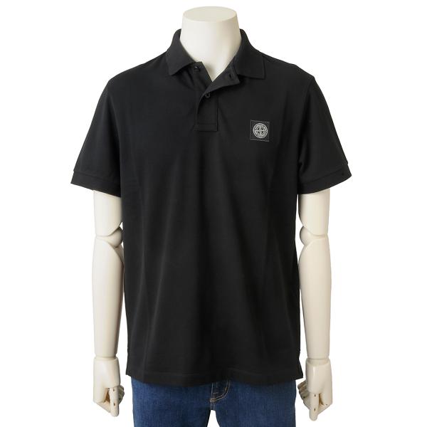 STONE ISLAND ストーンアイランド 半袖ポロシャツ メンズ ブラック 22002SC V0...