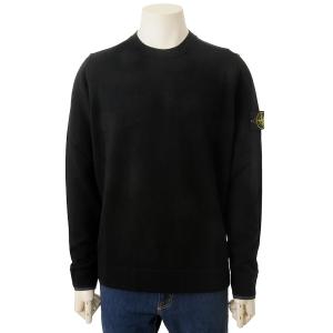【ストーンアイランド】ニット　セーター　黒　ブラック S STONE ISLAND ストーンアイランド セーター メンズ ブラック