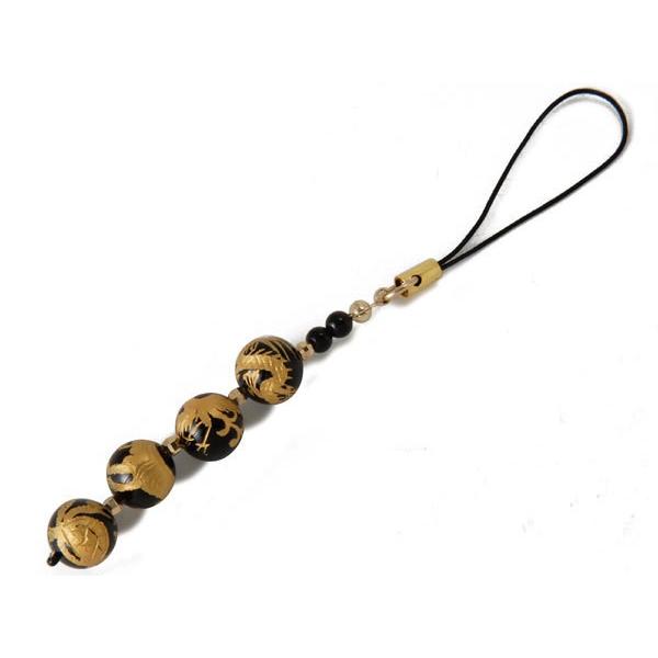 開運 パワーストーン 天然石 縁起物 お守り 四神（青龍・白虎・朱雀・玄武） ストラップ 携帯ストラ...