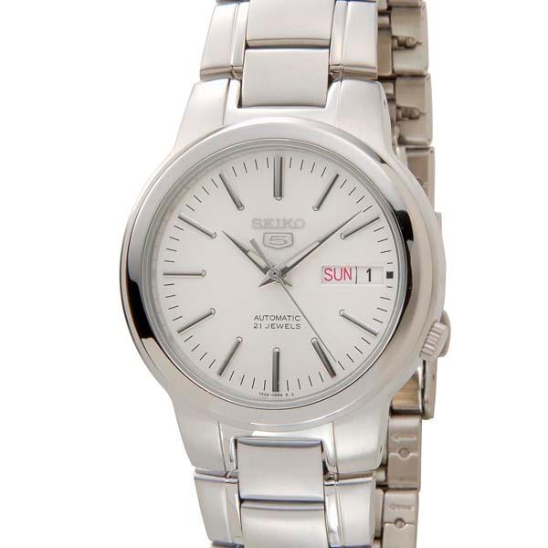 バレンタインセール セイコー5 セイコーファイブ メンズ 時計 SNKA01K ホワイト SEIKO...