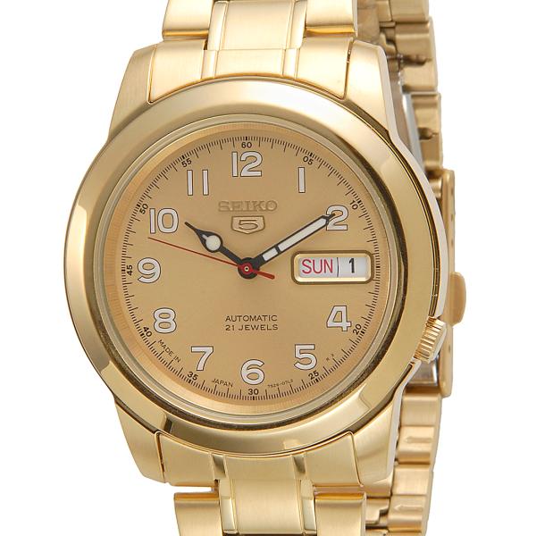 タイムセール SEIKO セイコーファイブ メンズ 腕時計 SNKK38J1 ゴールド 日本製