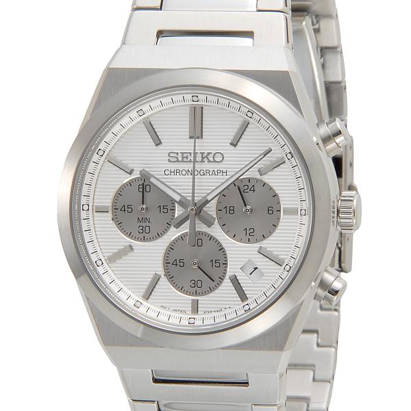 バレンタインセール SEIKO セイコー メンズ SSB451P1 クロノグラフ シルバー 海外モデ...