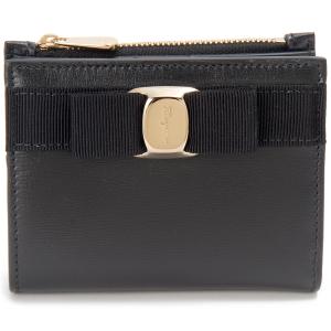 Sarvatore Ferragamo サルバトーレフェラガモ/ヴェラリボン二つ折り財布/22E009/SAランク/94【中古】 サルバトーレ フェラガモ Salvatore Ferragamo 財布 二つ折り財布