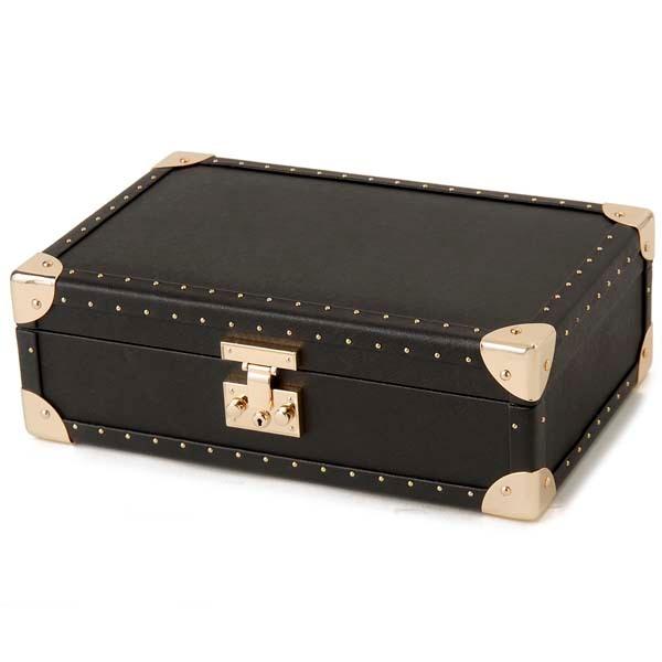 Royal hausen ロイヤルハウゼン 腕時計収納ケース サフィアーノレザー ブラック SWB0...