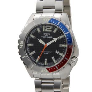 テクノス TECHNOS メンズ 腕時計 T4390SH クオーツ オールステンレス 限定モデル ブラック  ブランド｜s-select