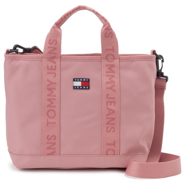 タイムセール トミージーンズ TOMMY JEANS トートバッグ レディース ピンク AW0AW1...