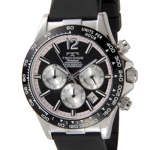 ボーナスストアPlus 10%対象店 TECHNOS テクノス プロミネント クロノグラフ TP08...