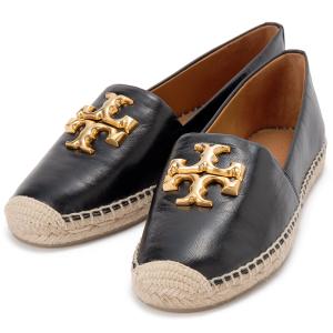 TORY BURCH（トリーバーチ） 美品/ リネンxレザー ロゴデザイン